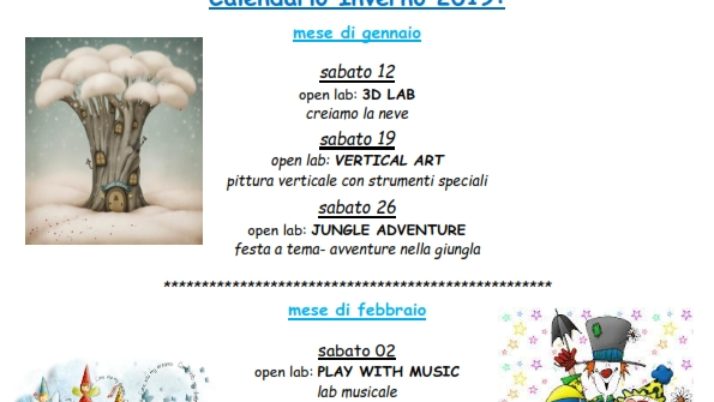 Programma Ludoteca inverno 2019